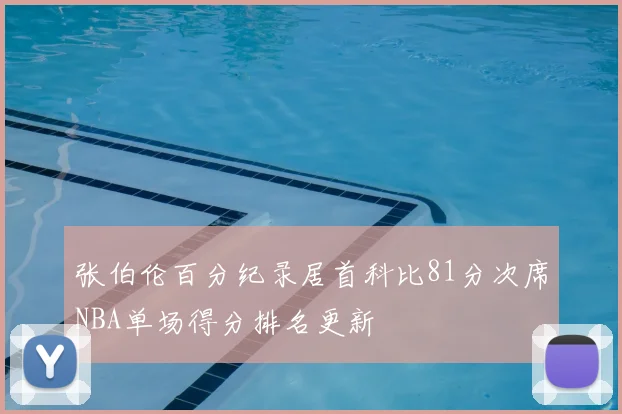 张伯伦百分纪录居首科比81分次席NBA单场得分排名更新